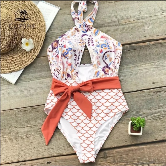 •JUST IN &LAST 1•NWT CupShe Orange Dream 1 Piece • - Picture 4 of 16